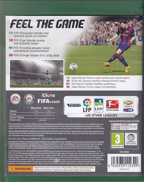 Fifa 15 - Xbox One Spil (B-Grade) (Genbrug)
